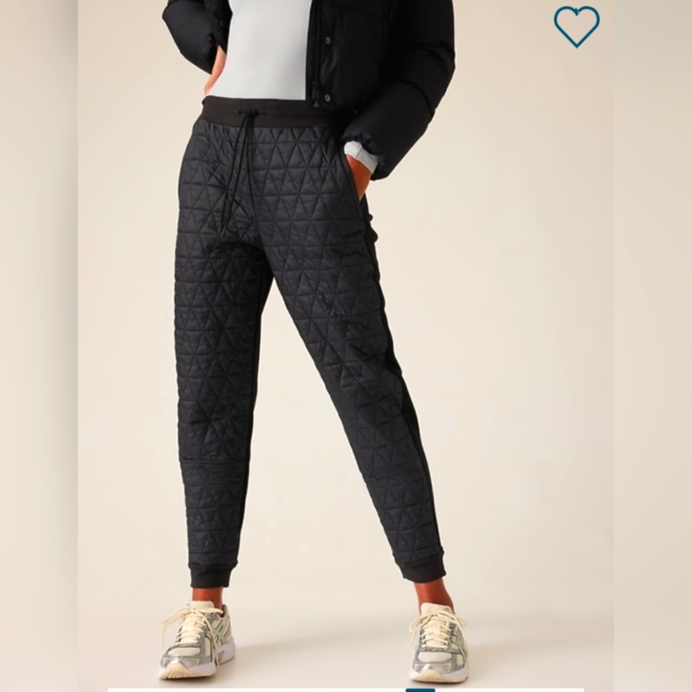 🌸 Athleta Black Solstice Jogger Ski Lodge Pants (Size 14P)